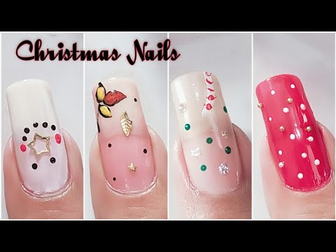New Christmas Nail Art Ideas 2023 || 💚♥️ Best Compilation For Short Nails   / Uñas Navidenas