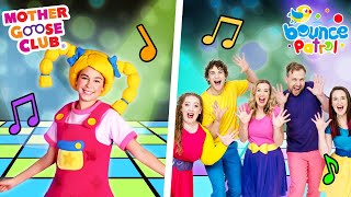 Dance Party 🕺🪩🎉 | Mother Goose Club Sings Bounce Patrol | Nursery Rhymes