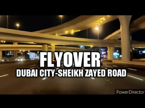 flyover Dubai City Sheikh Zayed Road