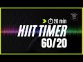 20 Min Hiit Timer 60 Sec Work And 20 Sec Rest For A Quick And Effectif Cardio Workout Mix 115