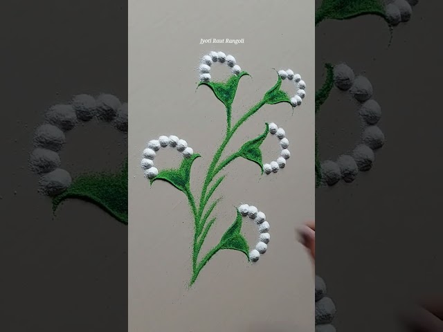 Easy rangoli design by jyoti raut - video 2