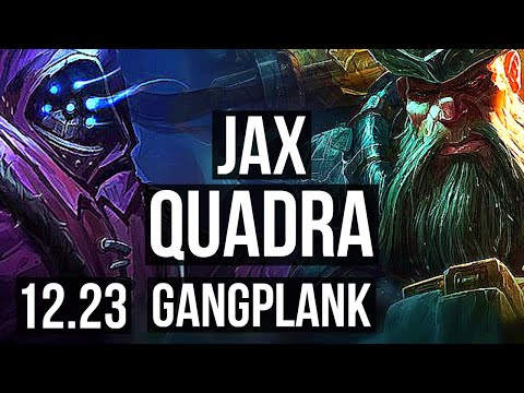 JAX vs GP (TOP) | Quadra, 7 solo kills, 500+ games, 1.1M mastery | EUW Diamond | 12.23