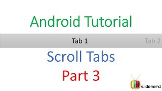 #127 Android Scrollable Tabs Part 3:Android Tutorial For Beginners [HD 1080p]