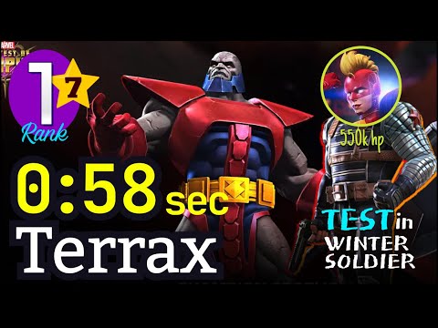 7* Rank-1 Terrax | 58 sec [no-boost] Test in ROL #mcoc