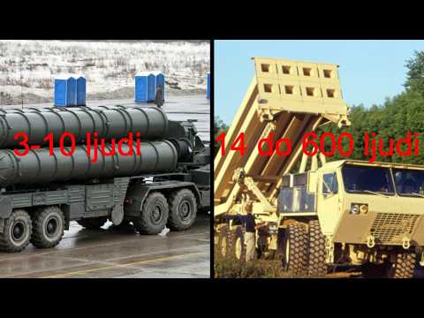 S 400 VS THAAD  karakteristike