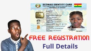 Ghana card : Free registration,registration process and requirements explained