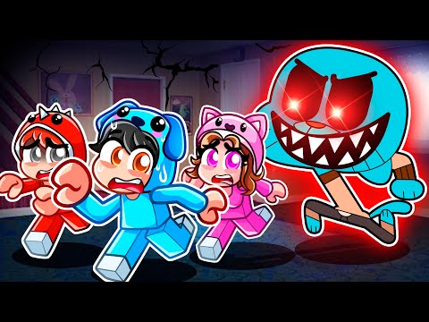 Escape The SCARY GUMBALL In Roblox With MY FRIENDS...