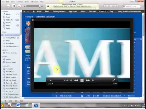 Mr Barton's Web Whizz Video 18 - iTunes U & QED