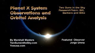 Planet X System Observations and Orbital Analysis
