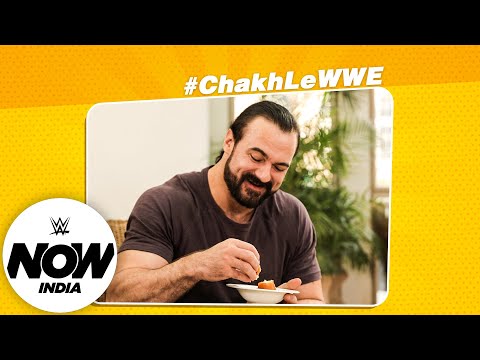 Drew McIntyre Tries Classic Indian Snacks & Sweets | Chakh Le WWE: WWE Now India.