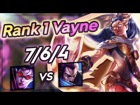 Vayne Vs Yasuo - Challenger Gameplay Rank 1 Vayne
