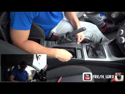 How to remove Subaru WRX STi center console 2011 2012 2013 2014