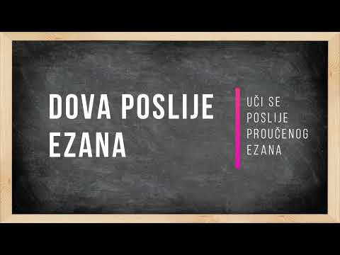 Dova poslije ezana