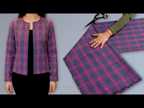 ONLY 1 METRE OF FABRIC! We're sewing a luxury jacket with minimal fabric consumption