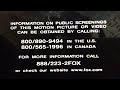 Closing To Ice Age 2002 VHS