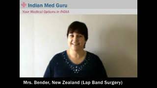 Mrs. Bender, New Zealand patient video testimonial India