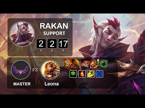Support Rakan vs Leona - LOL EUW Master Season 12 Patch 12.4