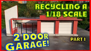 I refurbished and recycled an old garage diorama part 1