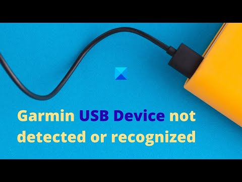 Garmin USB Device not detected or recognized in Windows 11