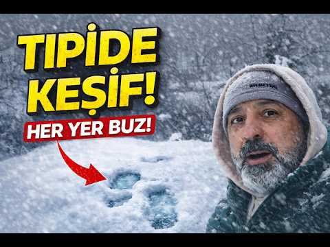 Kar Yağışı Altında Kamp Alanını Keşfe Çıktık | Sessiz ve Zorlu Kış Doğası