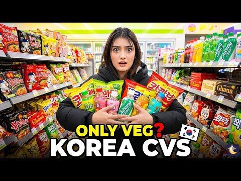 I Only Ate Vegetarian CVS Food in South Korea for a Day! 🇰🇷🥗 | AMULYA RATTAN