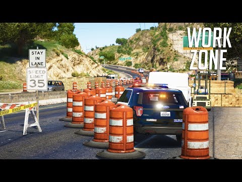 LSPDFR - Day 793 - Work zone speed enforcement