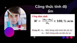 Xác định độ ẩm thực phẩm