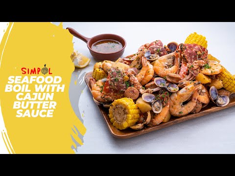 Seafood Boil with Cajun Butter Sauce, SIMPOL!