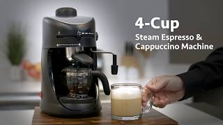 4 Cup Espresso & Cappuccino Machine