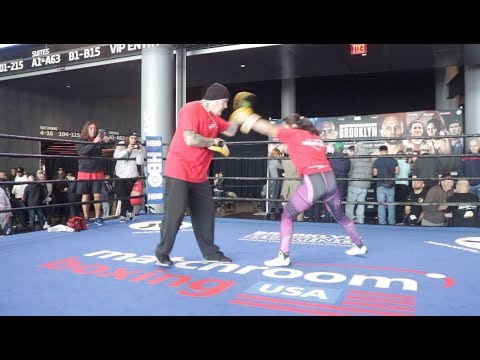 LONGEST REIGNING FEMALE CHAMP! IBF WORLD CHAMPION VICTORIA BUSTOS **COMPLETE WORKOUT**