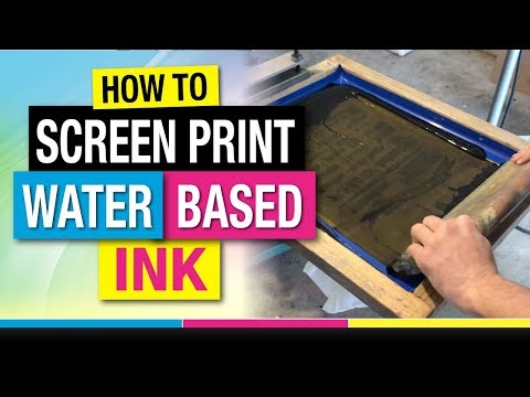 How to screen print water based ink on t-shirts