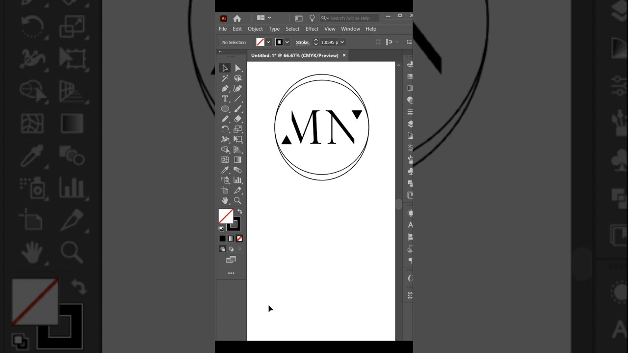 minimal logo design #tutorial #logodesign #lettermark #logotype #illustrator #adobeillustrator