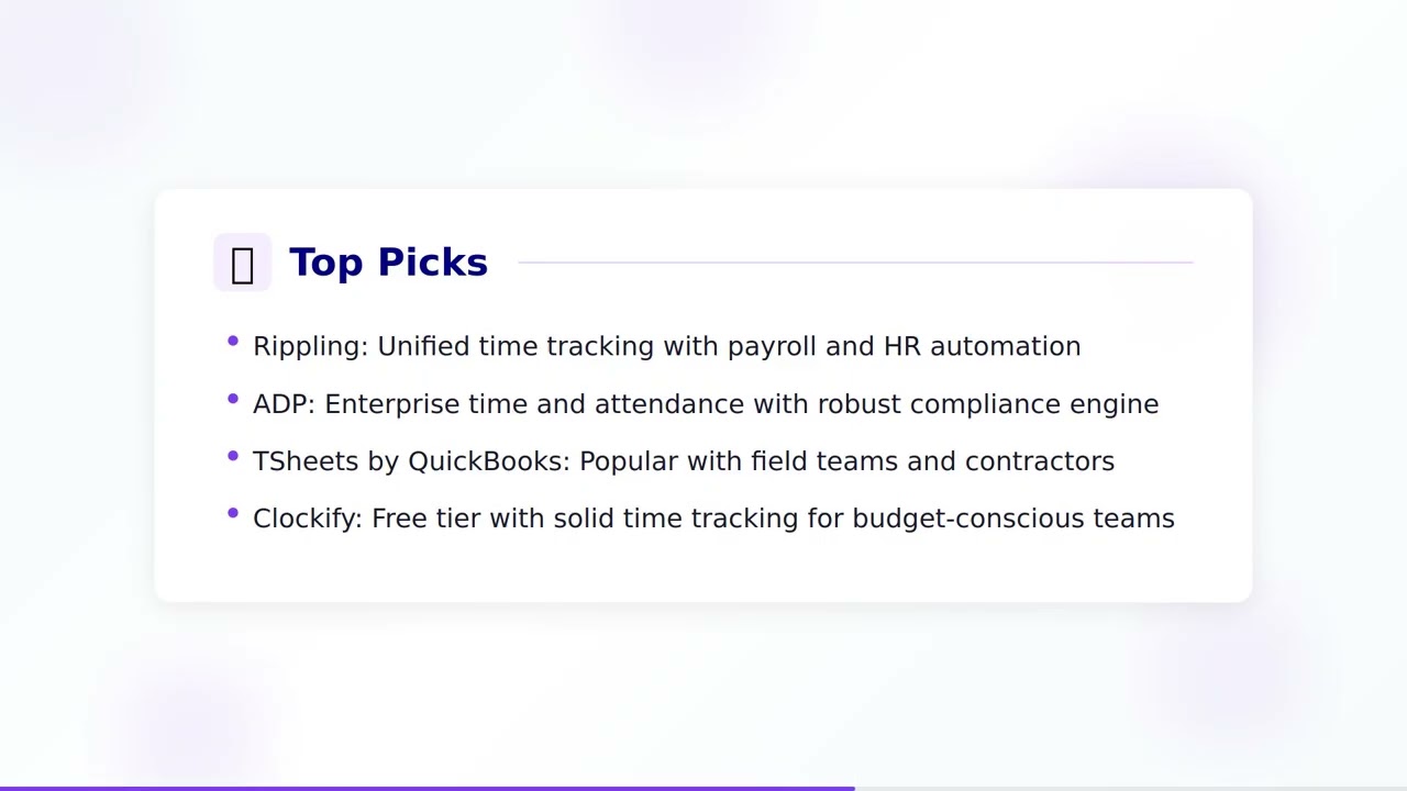 Time & Attendance Software Guide