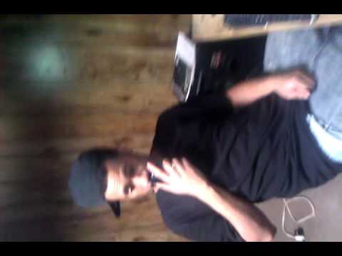 Roc Boi Yung on the phone wit RichHusle@the Studio