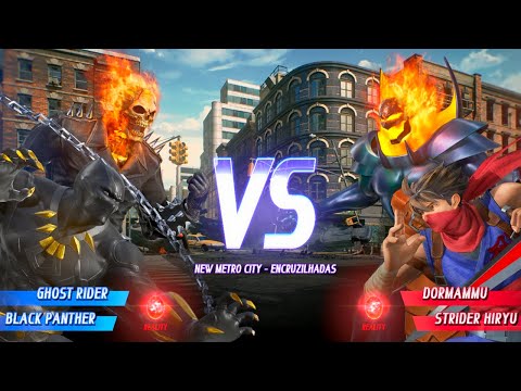 MOTOQUEIRO FANTASMA & PANTERA NEGRA VS DORMAMMU & STRIDER HIRYU: QUEM VENCE? [NÍVEL HARD 1080P60FPS]