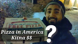 Pizza price in America | अमेरिका में पिज़्ज़ा कितने का है | indian in usa | ShubhDeep Vlogs