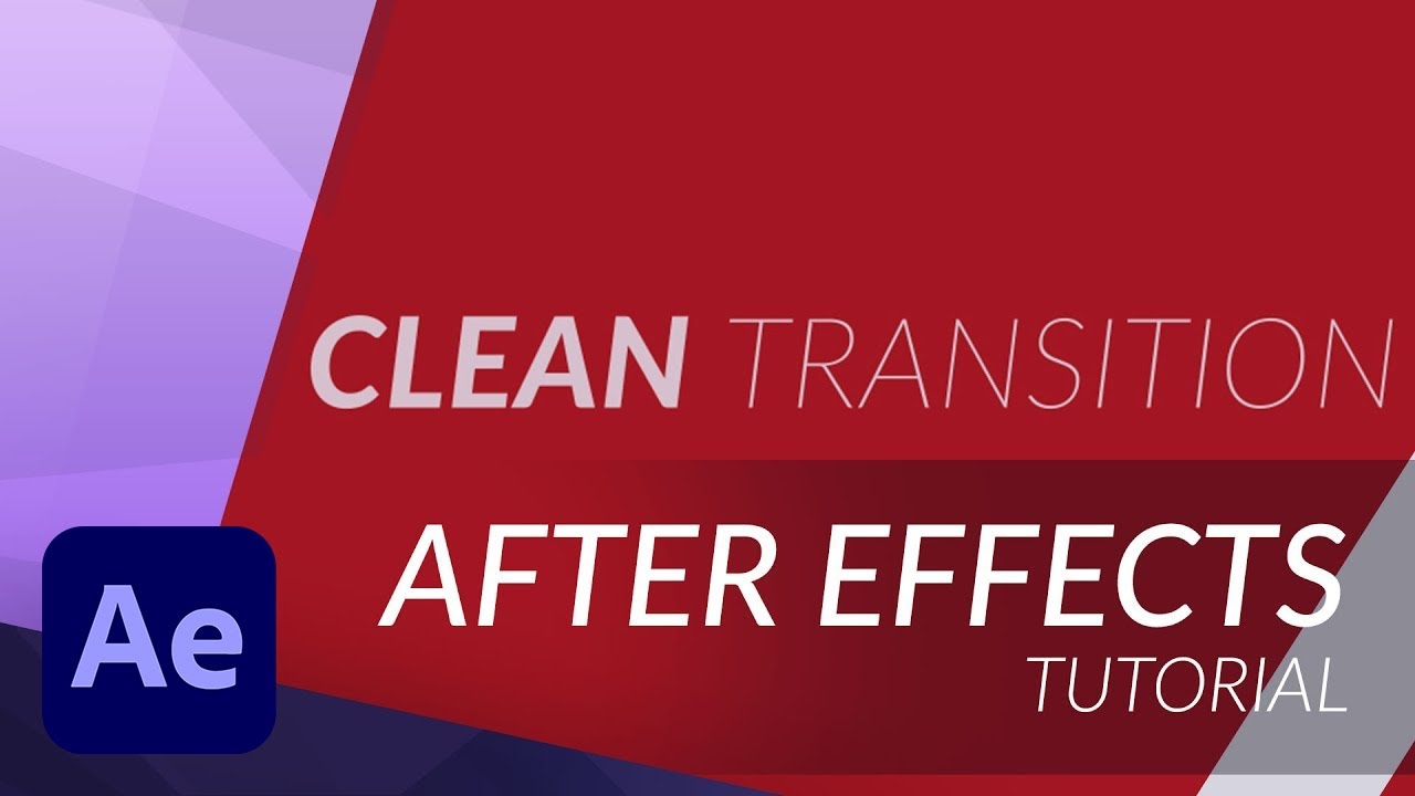 How to create a Clean Video Transition in After Effects