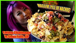 MASSIVE 5lb Pile of Nachos in Sioux Falls, South Dakota - CrazyMagicTour #RainaisCrazy