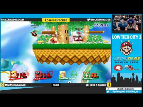 LTC3 Smash4 - MikEffect & Sassy vs iiGGY & AeroLink - Winners Bracket