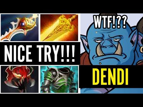 Dota 2! Do Not Try This at Home! DENDI CARRY ORGE BUILD! WTF Pro?