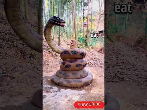 The Big Snake Eating Little Monkey| #bigsnake #mybeast