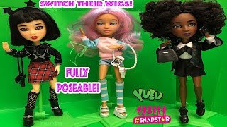 New! #SNAPSTAR Fully Articulating! Super Poseable Dolls Wigs, Outfits, Stand, Green Screen Tubey