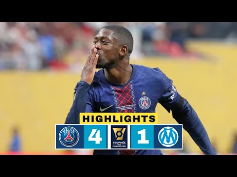 PSG vs Marseille 4-1 Résumé | Penalty Shootout | Trophée des Champions Highlights | Celebrations