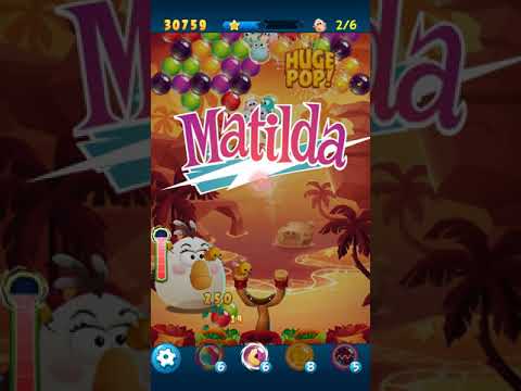 Angry Birds POP Bubble Shooter - Level 56. Gameplay Android walkthrough