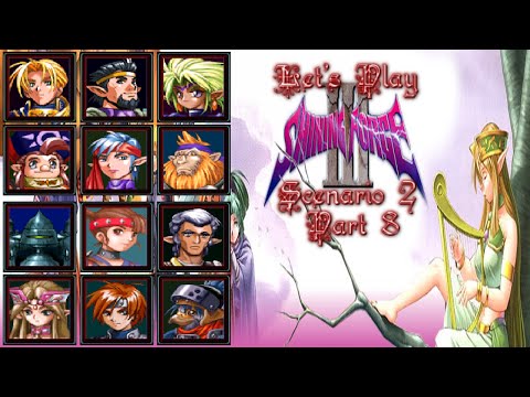 Let's Play Shining Force 3 (Scenario 2) 08: Bloody Raindrops