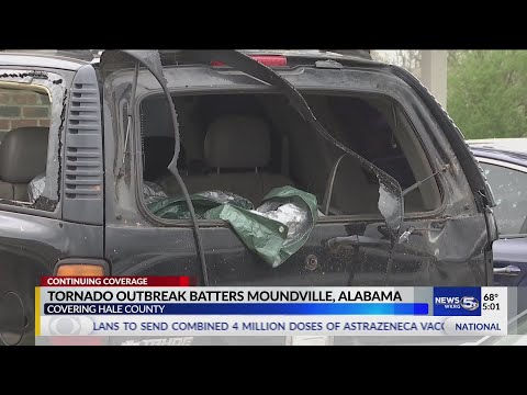 VIDEO: Tornado outbreak batters Moundville, Alabama