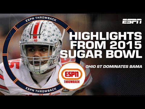 FIRST College Football Playoff HIGHLIGHTS: Ohio State vs. Alabama in 2015 🏈 | Iconic Moments