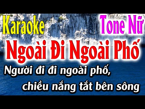 Người Đi Ngoài Phố Karaoke Tone Nữ Karaoke Lâm Organ - Beat Mới