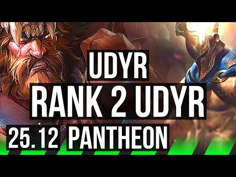 UDYR vs PANTHEON (JGL) | 13/0/9, Rank 2 Udyr, Legendary, 500+ games | BR Challenger | 25.12