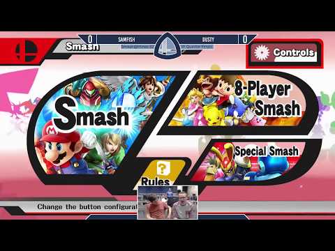 Sm4sh@Mines 82 - SAMFISH (Villager) Vs. Dusty (Toon Link) - Winners Quarterfinals